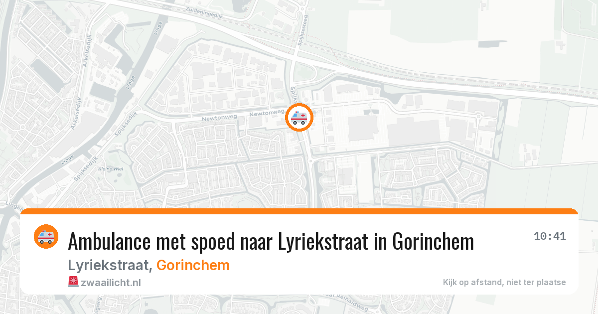 Ambulance met spoed naar Lyriekstraat in Gorinchem — 29 jan 2026