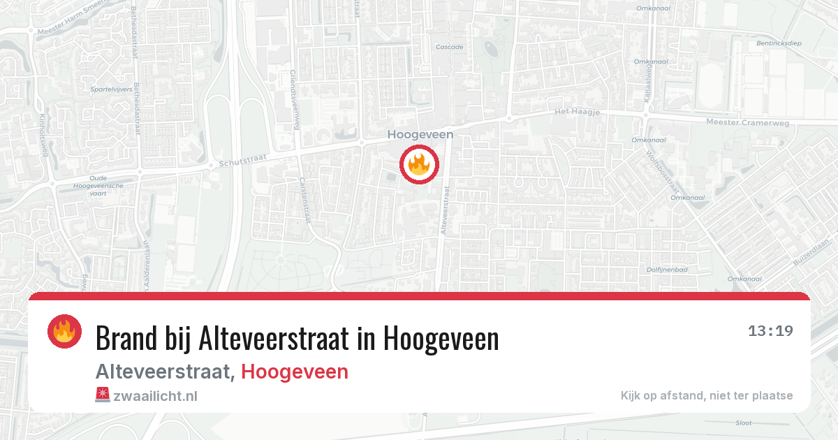 Brand bij Alteveerstraat in Hoogeveen — 24 jun 2026