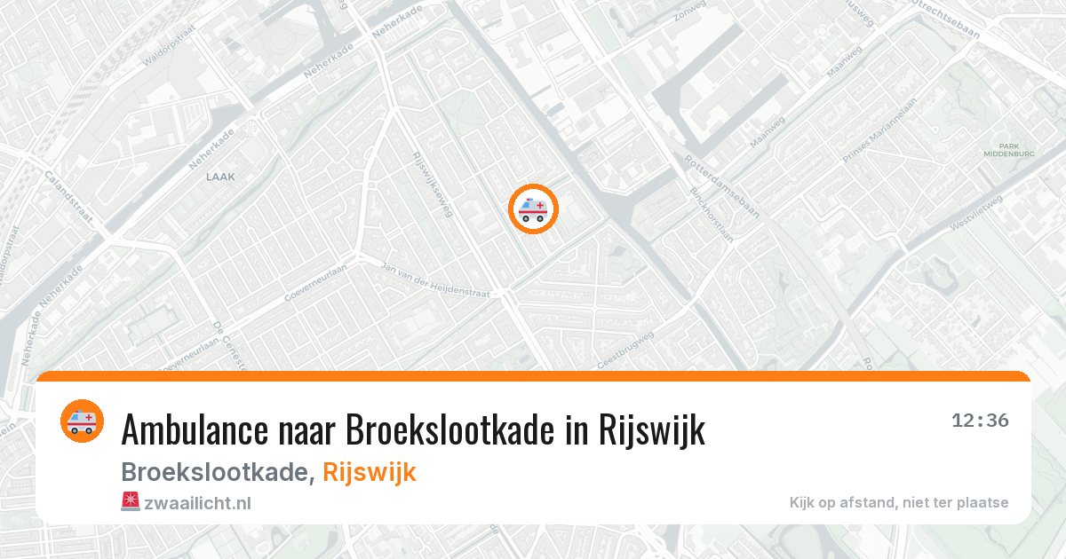 Ambulance naar Broekslootkade in Rijswijk — 7 jun 2026