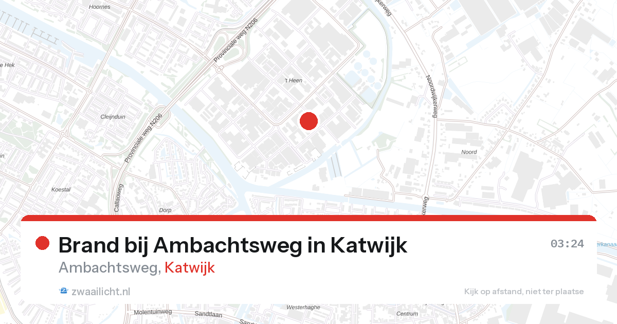 Brand bij Ambachtsweg in Katwijk — 4 mei 2026