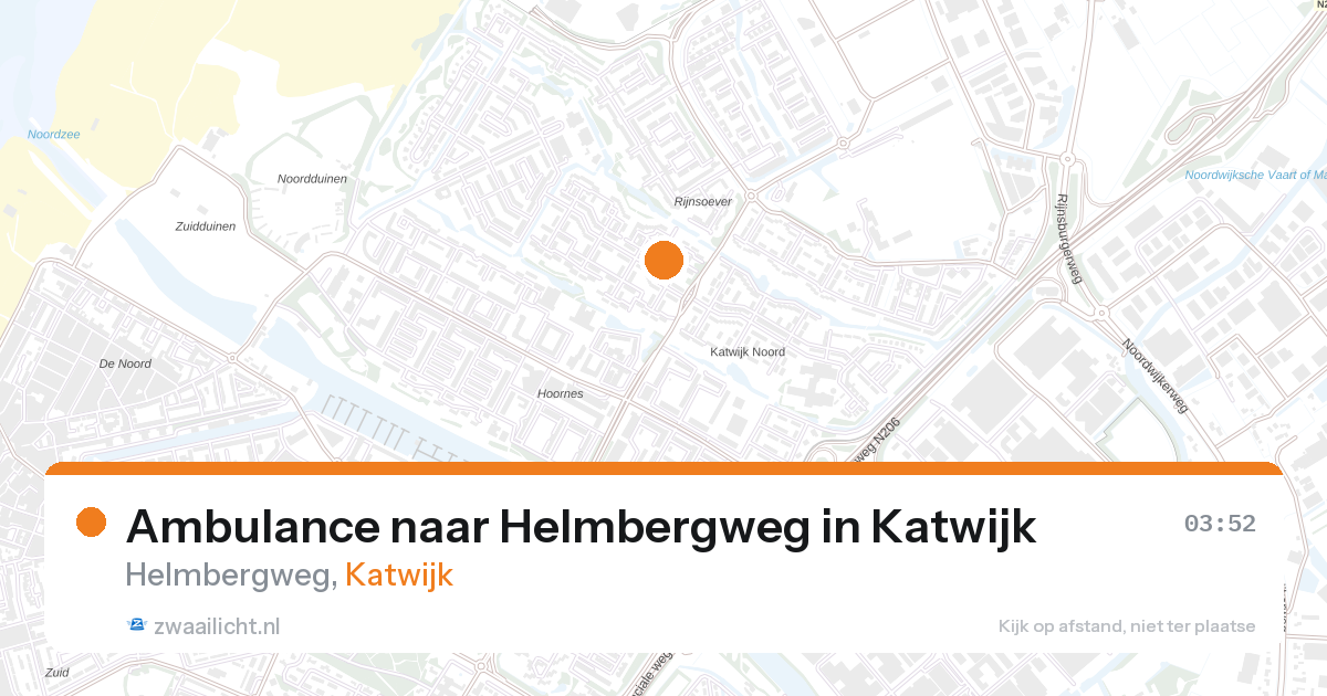 Ambulance naar Helmbergweg in Katwijk — 24 mei 2026