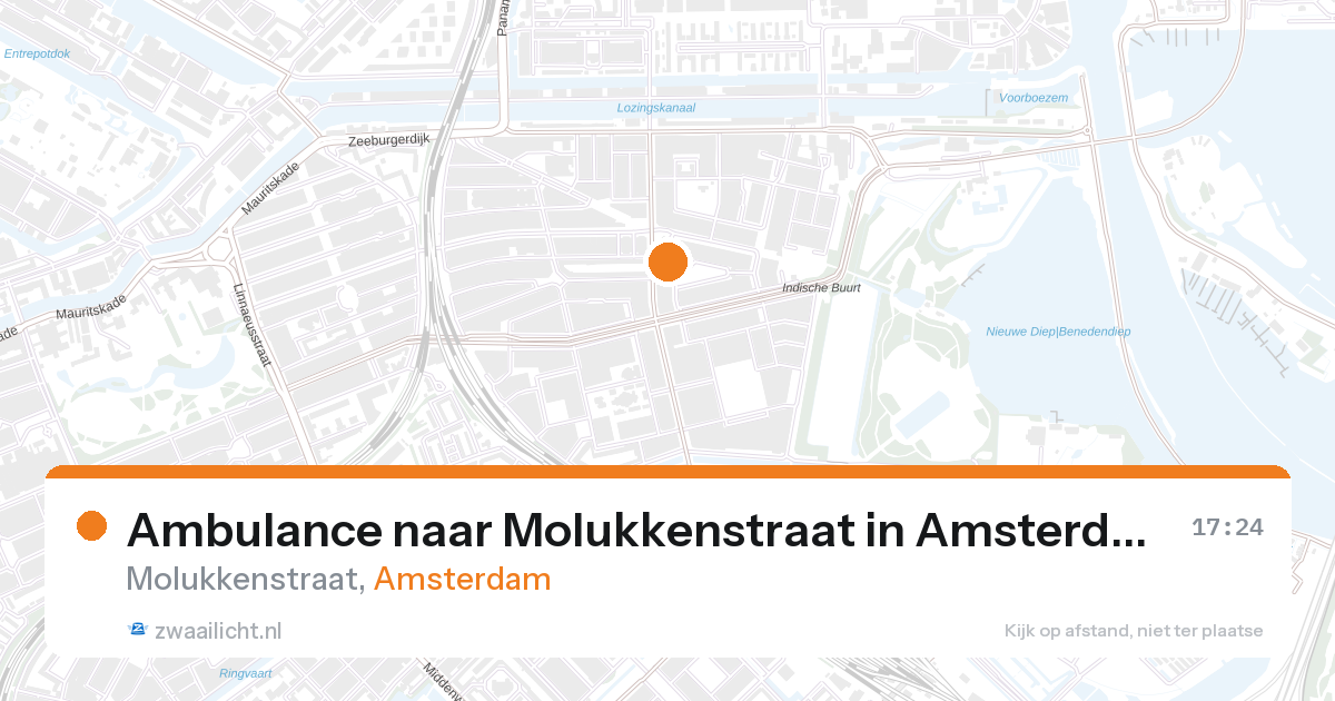 Ambulance naar Molukkenstraat in Amsterdam — 27 aug 2026