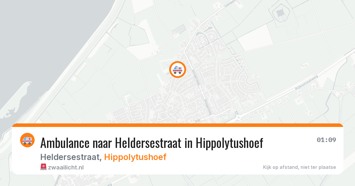 Ambulance naar Heldersestraat in Hippolytushoef — 1 aug 2026