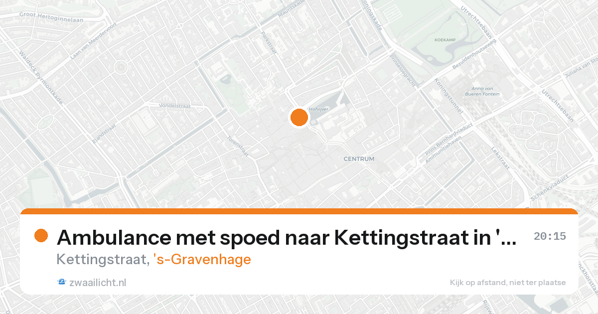 Ambulance met spoed naar Kettingstraat in 's-Gravenhage — 7 feb 2026