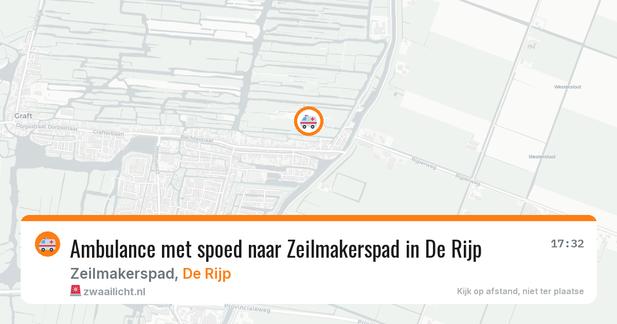 Ambulance met spoed naar Zeilmakerspad in De Rijp — 5 mei 2026