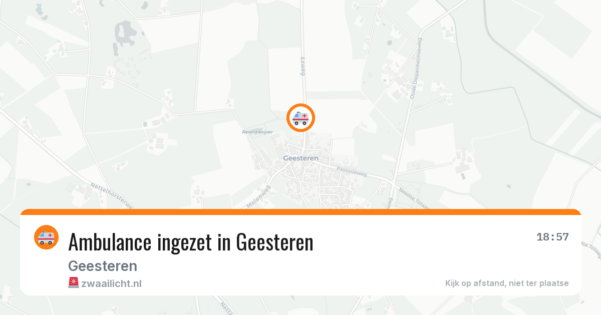 Ambulance ingezet in Geesteren — 23 mrt 2026