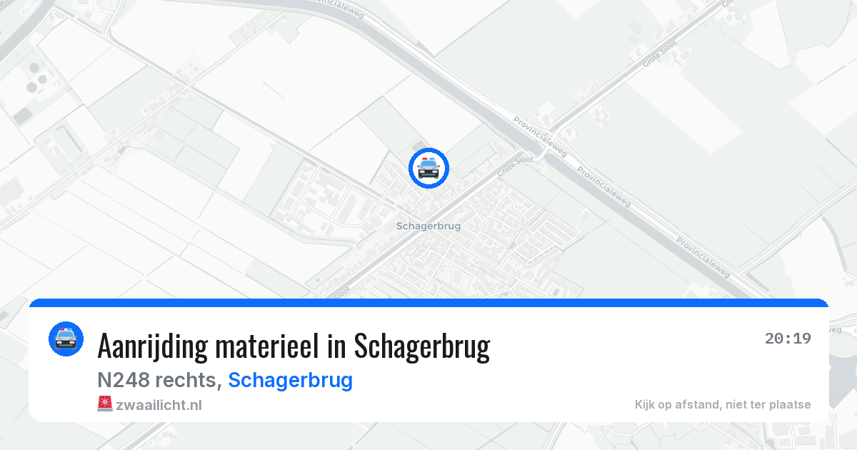 Aanrijding materieel in Schagerbrug — 21 jun 2026