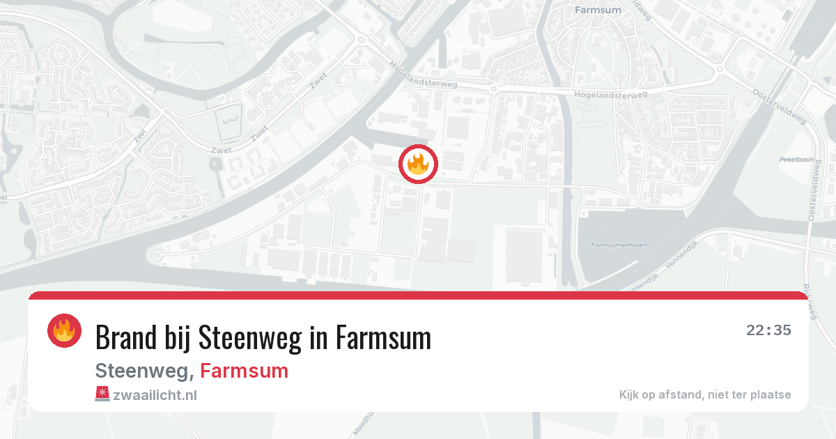 Brand bij Steenweg in Farmsum — 28 jun 2026