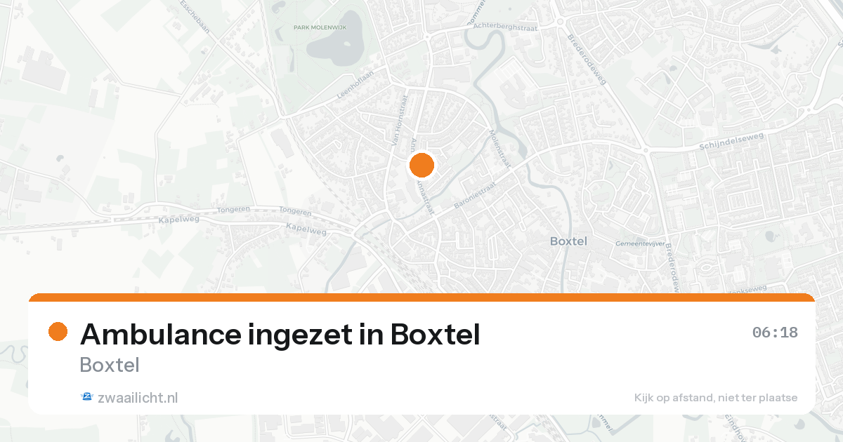 Ambulance ingezet in Boxtel — 8 feb 2026