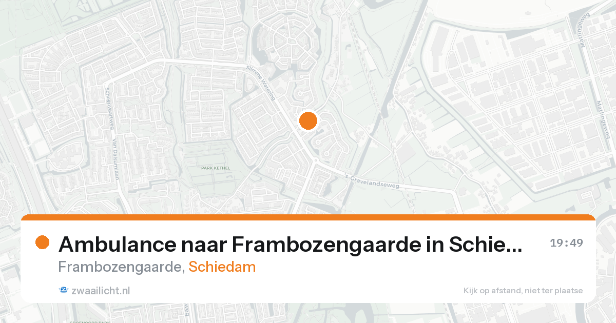 Ambulance naar Frambozengaarde in Schiedam — 7 feb 2026