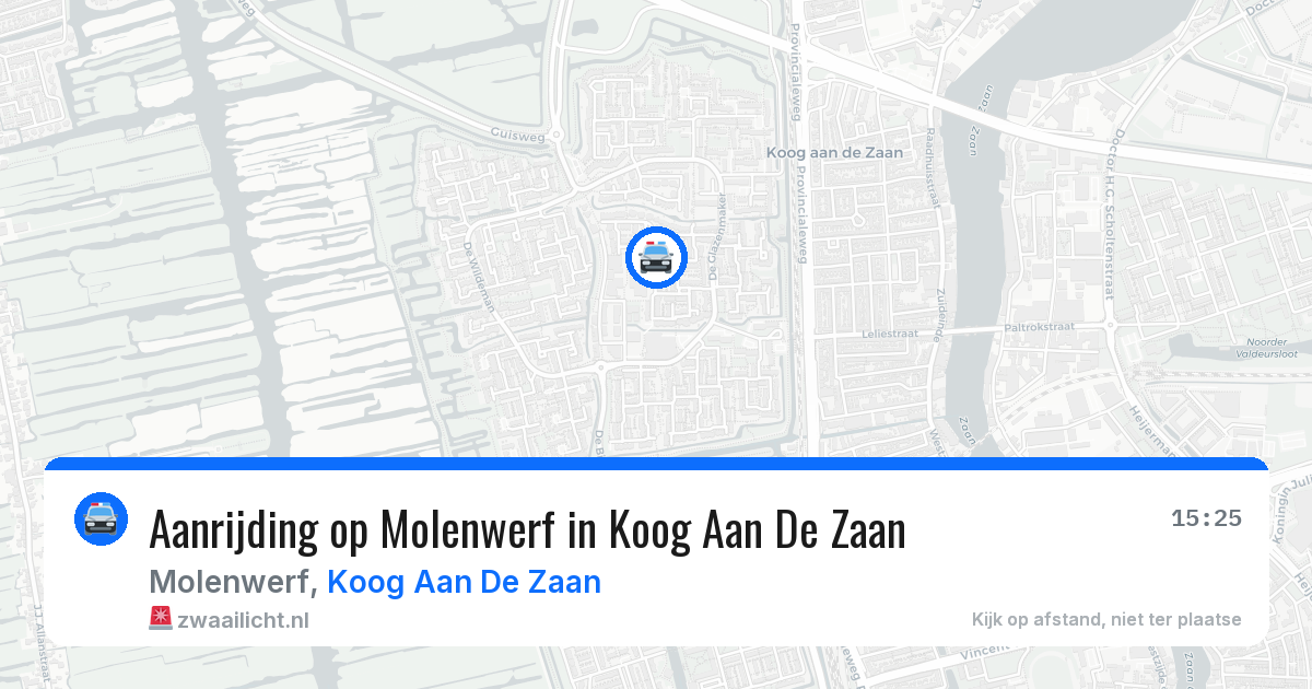Aanrijding op Molenwerf in Koog Aan De Zaan — 11 jun 2026