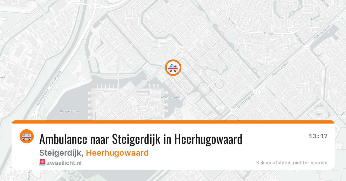 Ambulance naar Steigerdijk in Heerhugowaard — 4 apr 2026