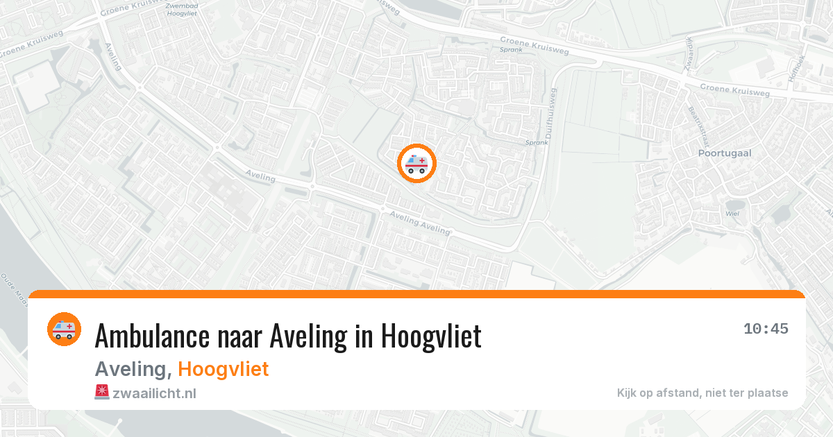 Ambulance naar Aveling in Hoogvliet — 9 mei 2026