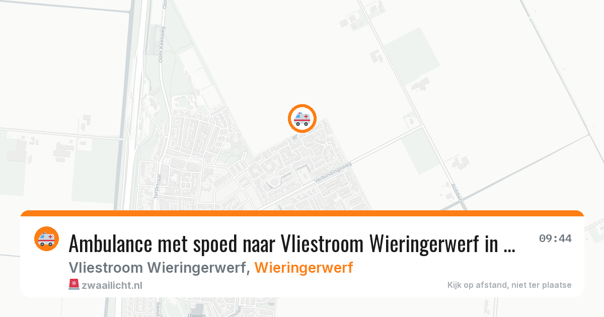 Ambulance met spoed naar Vliestroom Wieringerwerf in Wieringerwerf — 30 jan 2026