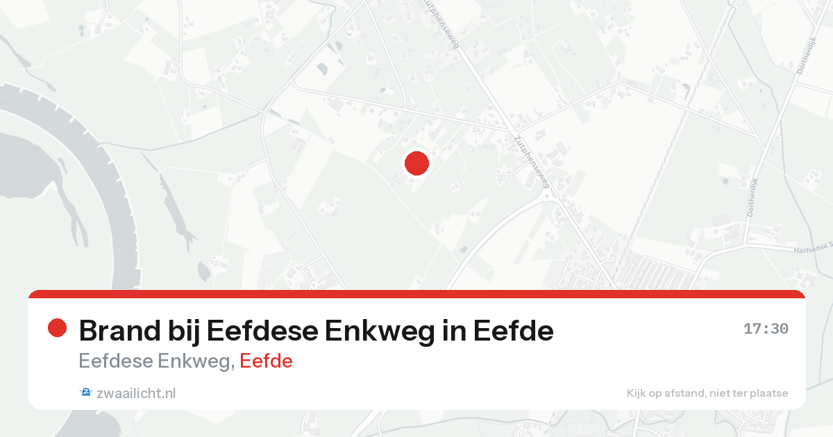 Brand bij Eefdese Enkweg in Eefde — 20 aug 2026