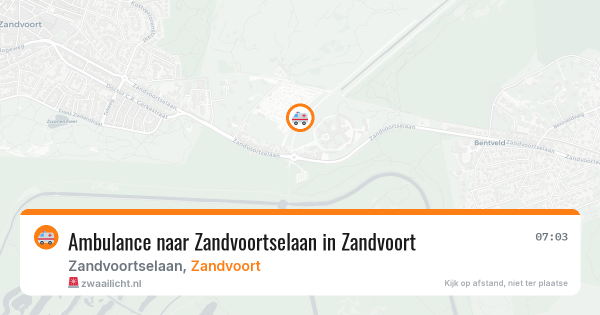 Ambulance naar Zandvoortselaan in Zandvoort — 16 jun 2026