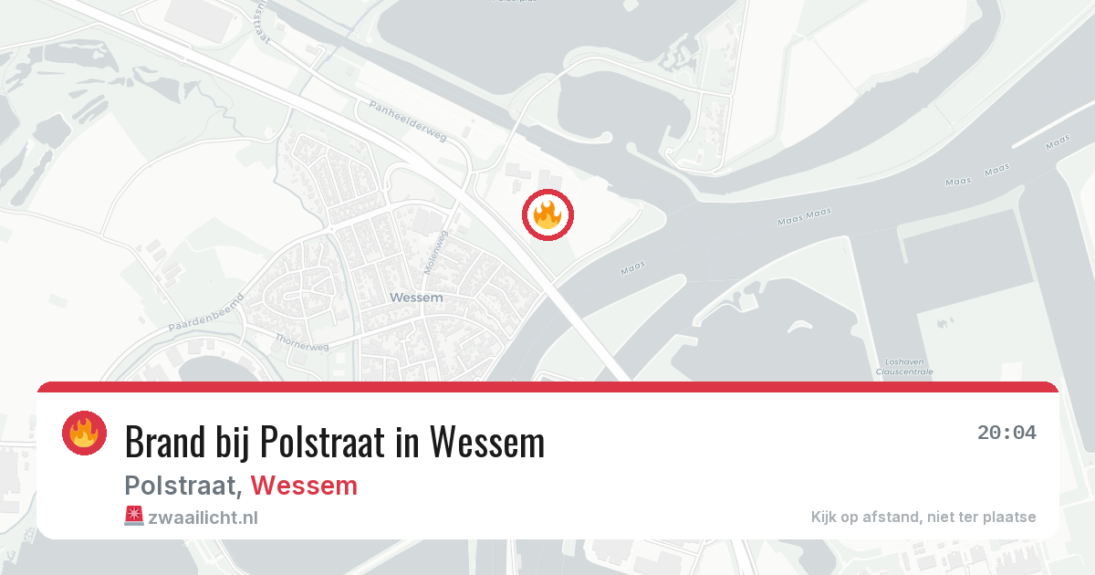 Brand bij Polstraat in Wessem — 14 apr 2026
