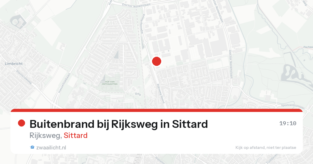 Buitenbrand bij Rijksweg in Sittard — 11 aug 2026