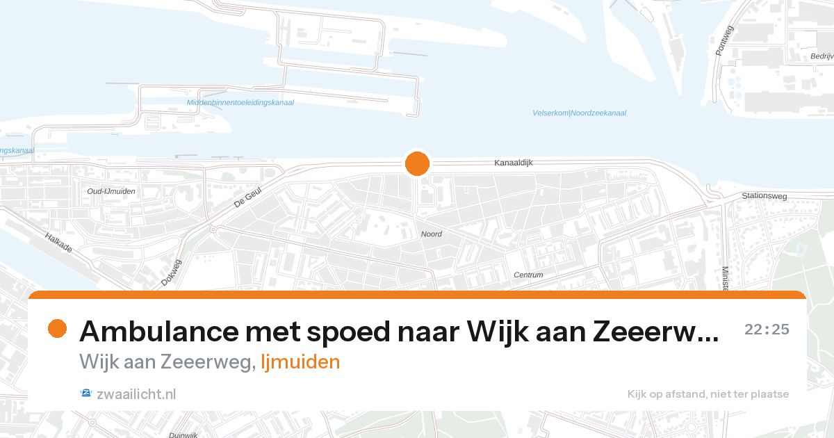 Ambulance met spoed naar Wijk aan Zeeerweg in Ijmuiden — 25 aug 2026