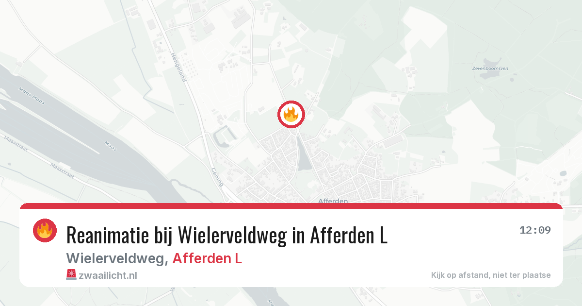 Reanimatie bij Wielerveldweg in Afferden L — 18 mei 2026