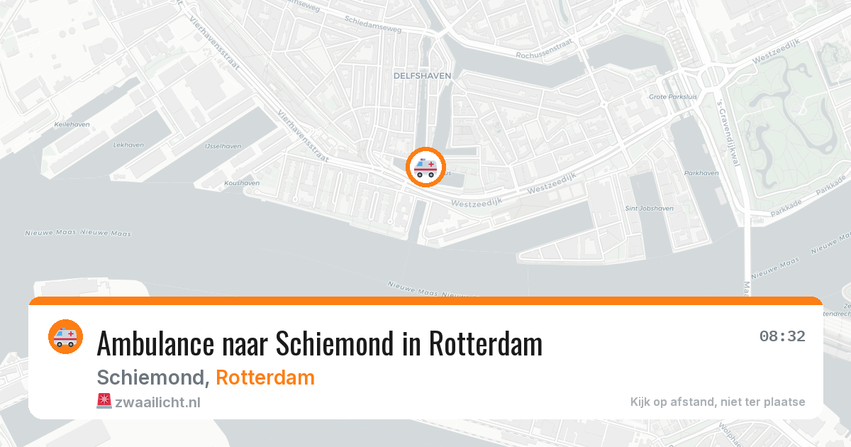 Ambulance naar Schiemond in Rotterdam — 12 aug 2026