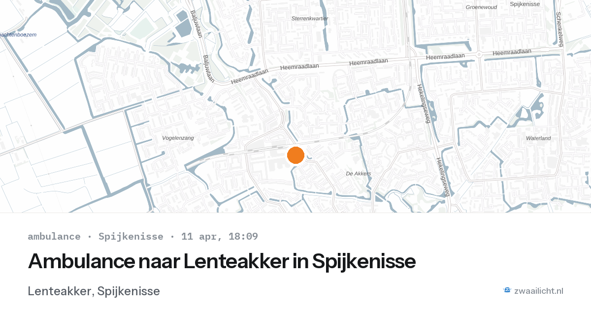 Ambulance naar Lenteakker in Spijkenisse — 2 feb 2026