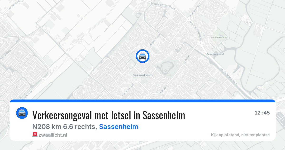 Verkeersongeval met letsel in Sassenheim — 8 apr 2026