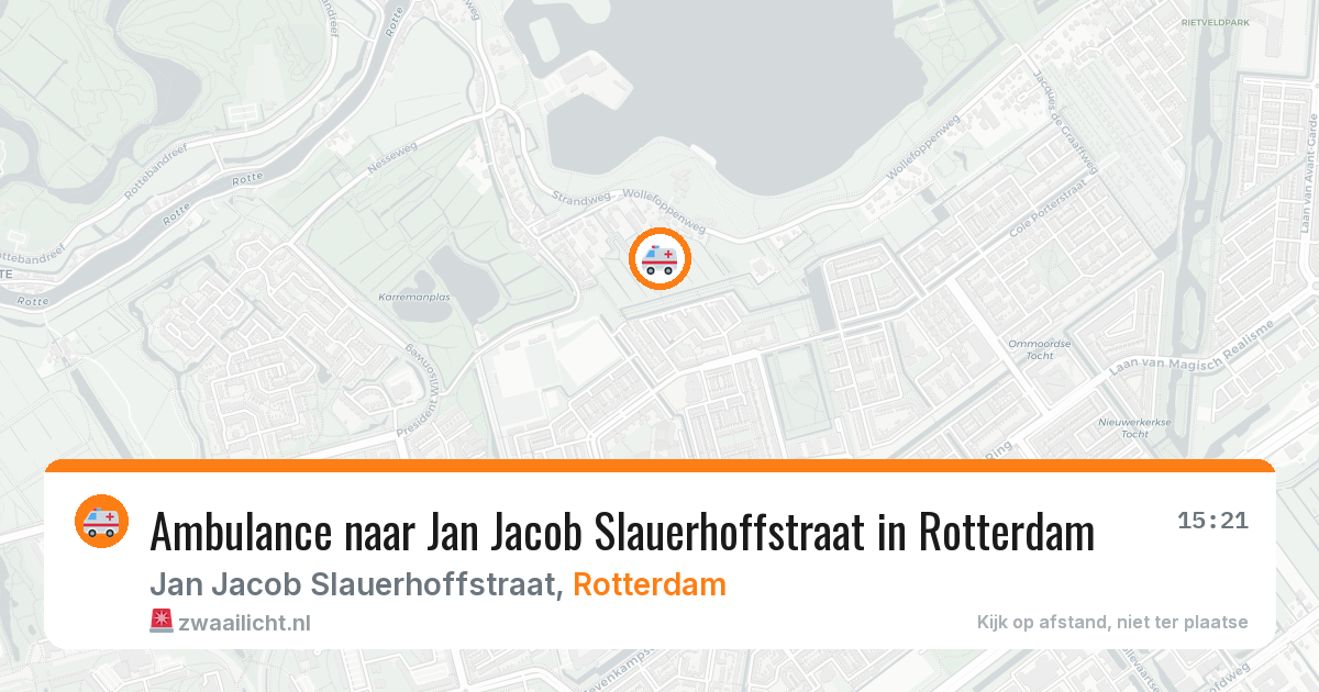 Ambulance naar Jan Jacob Slauerhoffstraat in Rotterdam — 4 jun 2026