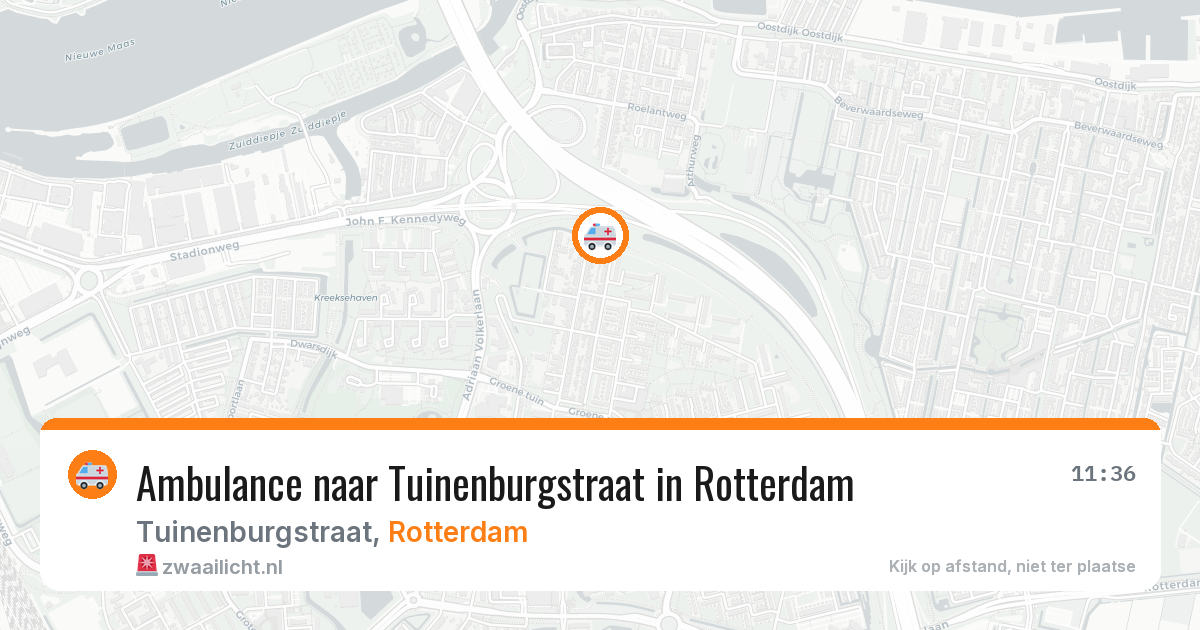 Ambulance naar Tuinenburgstraat in Rotterdam — 22 jun 2026