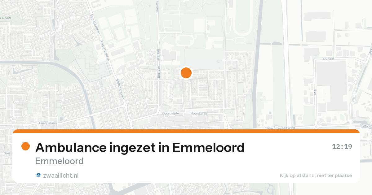 Ambulance ingezet in Emmeloord — 15 aug 2026