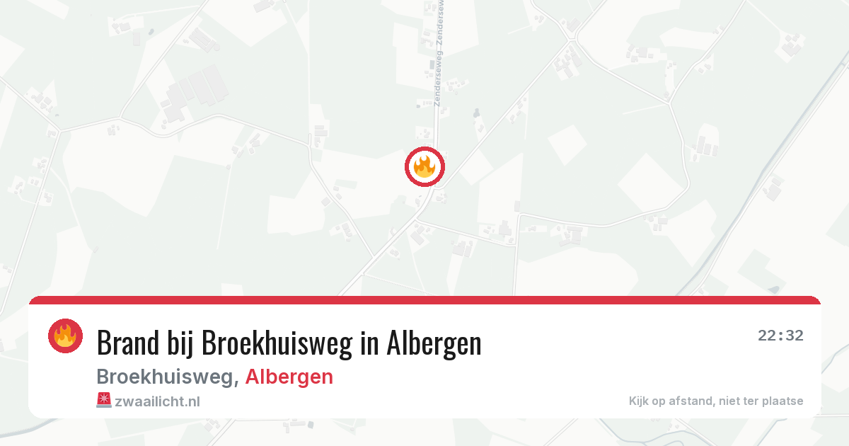 Brand bij Broekhuisweg in Albergen — 5 aug 2026