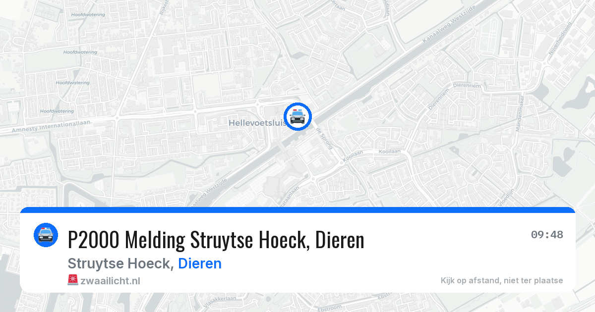 P2000 Melding Struytse Hoeck, Dieren — 16 mei 2026