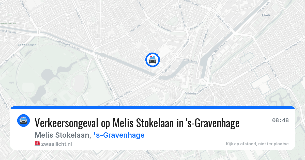 Verkeersongeval op Melis Stokelaan in 's-Gravenhage — 15 apr 2026