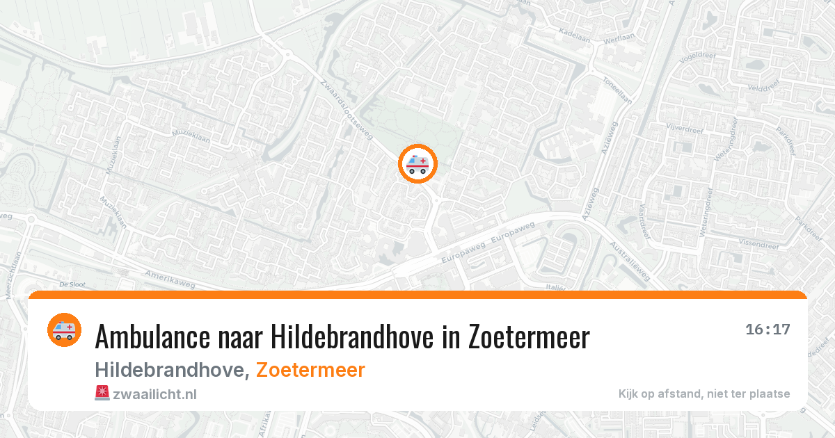 Ambulance naar Hildebrandhove in Zoetermeer — 24 jul 2026