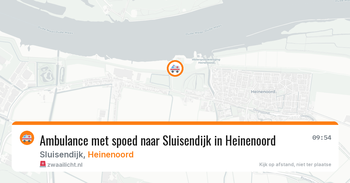 Ambulance met spoed naar Sluisendijk in Heinenoord — 3 jun 2026
