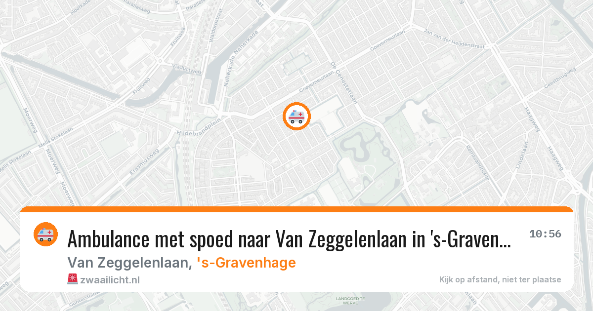 Ambulance met spoed naar Van Zeggelenlaan in 's-Gravenhage — 26 mei 2026