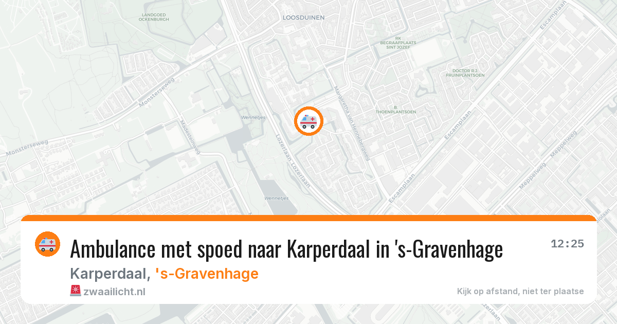 Ambulance met spoed naar Karperdaal in 's-Gravenhage — 12 feb 2026