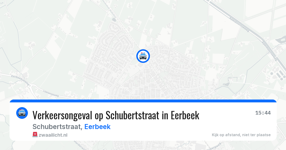 Verkeersongeval op Schubertstraat in Eerbeek — 13 mei 2026