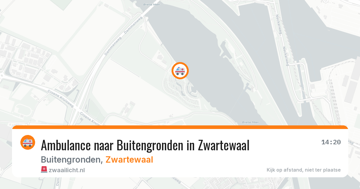 Ambulance naar Buitengronden in Zwartewaal — 28 jun 2026