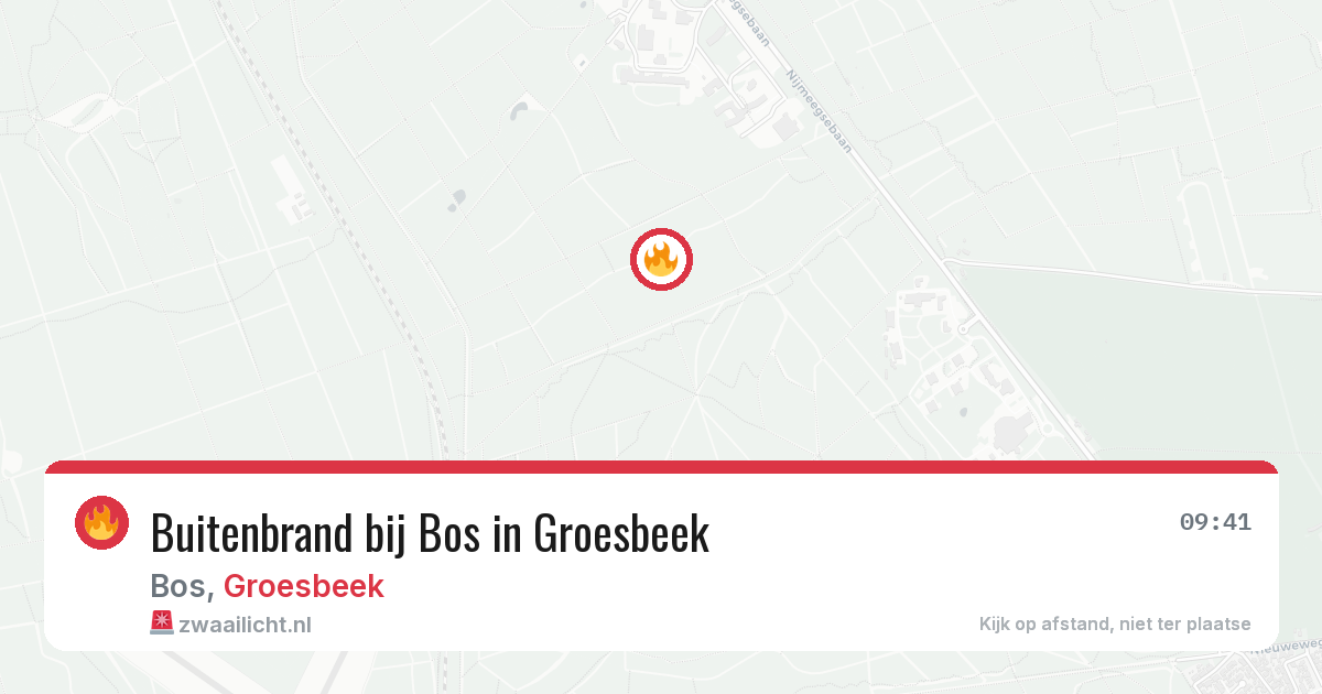 Buitenbrand bij Bos in Groesbeek — 19 jun 2026
