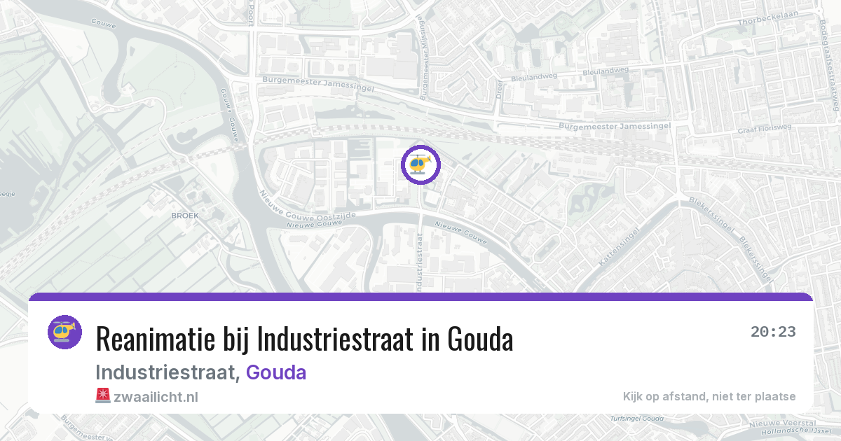 Reanimatie bij Industriestraat in Gouda — 3 jul 2026