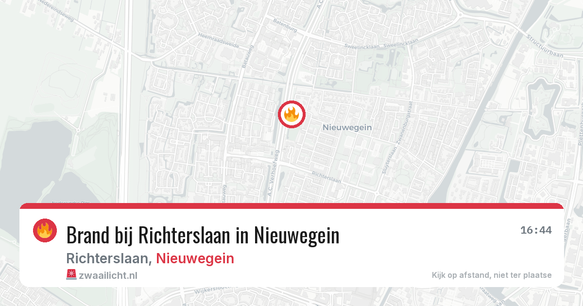 Brand bij Richterslaan in Nieuwegein — 5 apr 2026