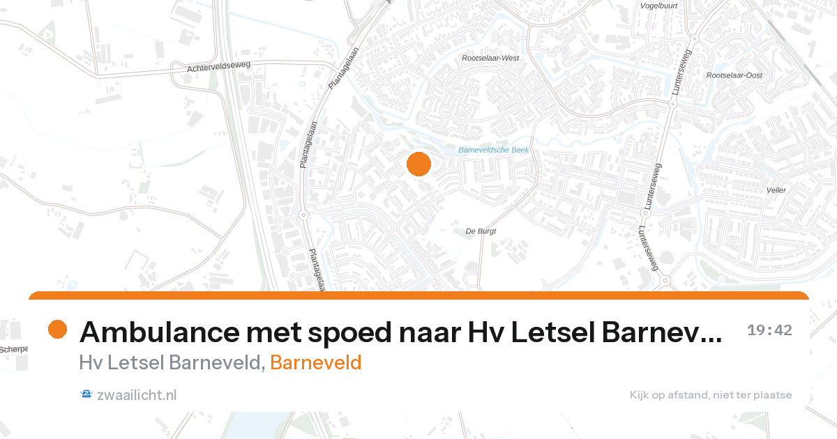 Ambulance met spoed naar Hv Letsel Barneveld in Barneveld — 12 jul 2026