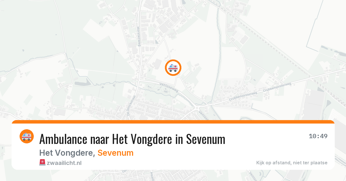 Ambulance naar Het Vongdere in Sevenum — 9 jun 2026