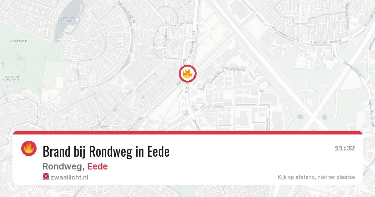 Brand bij Rondweg in Eede — 24 mei 2026