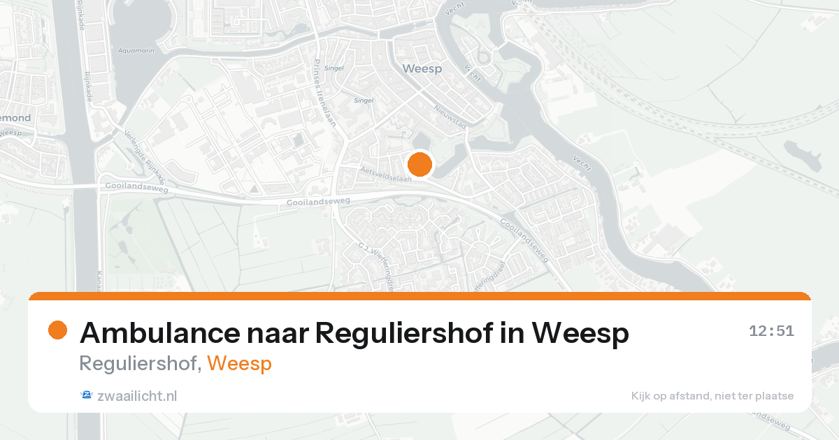 Ambulance naar Reguliershof in Weesp — 11 jun 2026