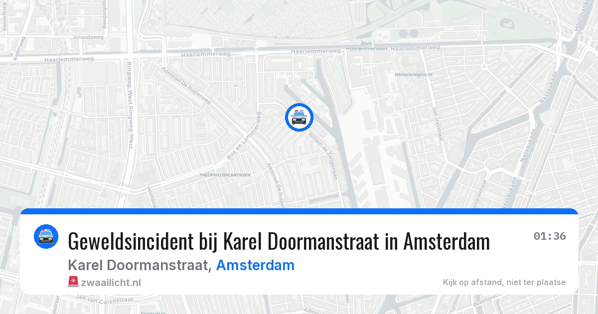 Geweldsincident bij Karel Doormanstraat in Amsterdam — 13 jul 2026