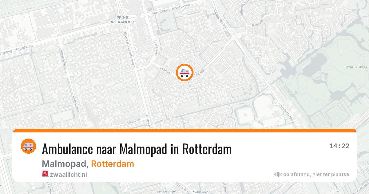 Ambulance naar Malmopad in Rotterdam — 24 mrt 2026