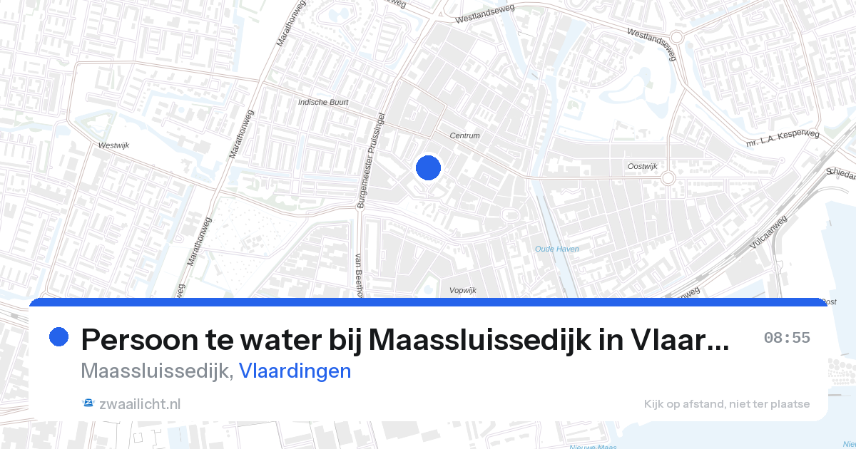 Persoon te water bij Maassluissedijk in Vlaardingen — 11 feb 2026