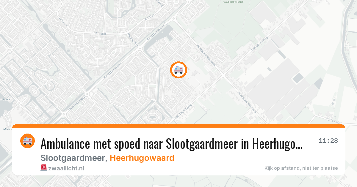Ambulance met spoed naar Slootgaardmeer in Heerhugowaard — 5 apr 2026